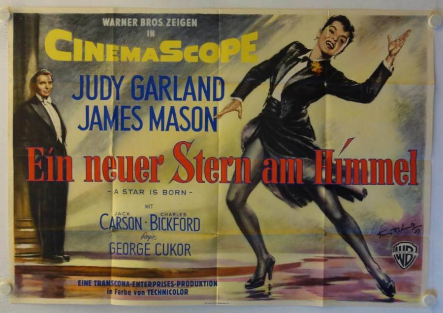 A Star is born original release german double-panel movie poster